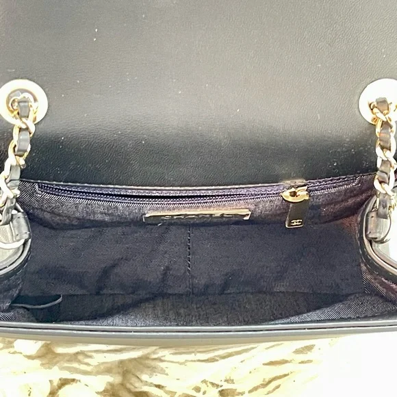 AUTH CHANEL 19K CC Mania Small Flap Bag BLACK/GOLD Full Set RECEIPT - Picture 6 of 12